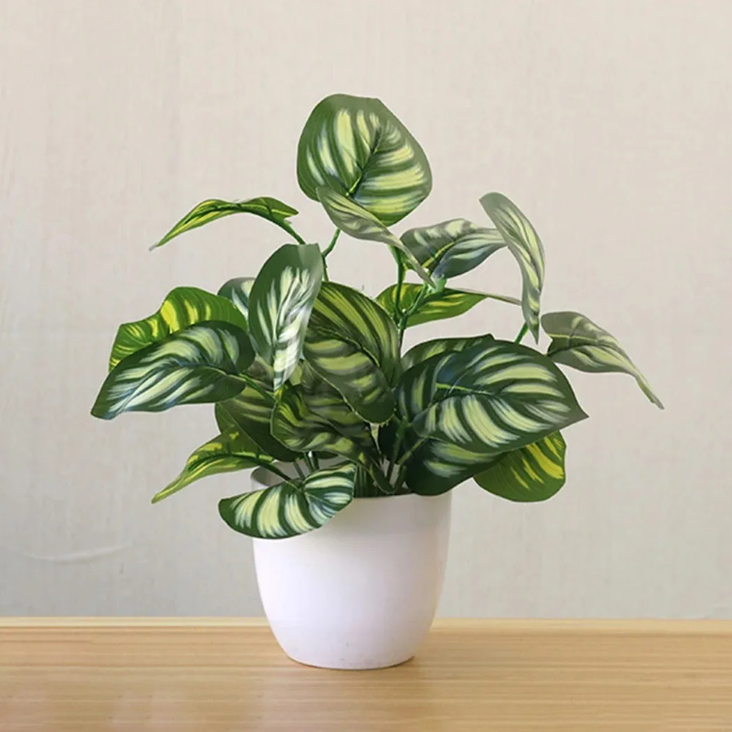 1PC Artificial Foliage Plant Pot Bonsai Party Mall Home Desktop Office Decor Small Bonsai Fake Flower Potted Home Decorations - Image 4