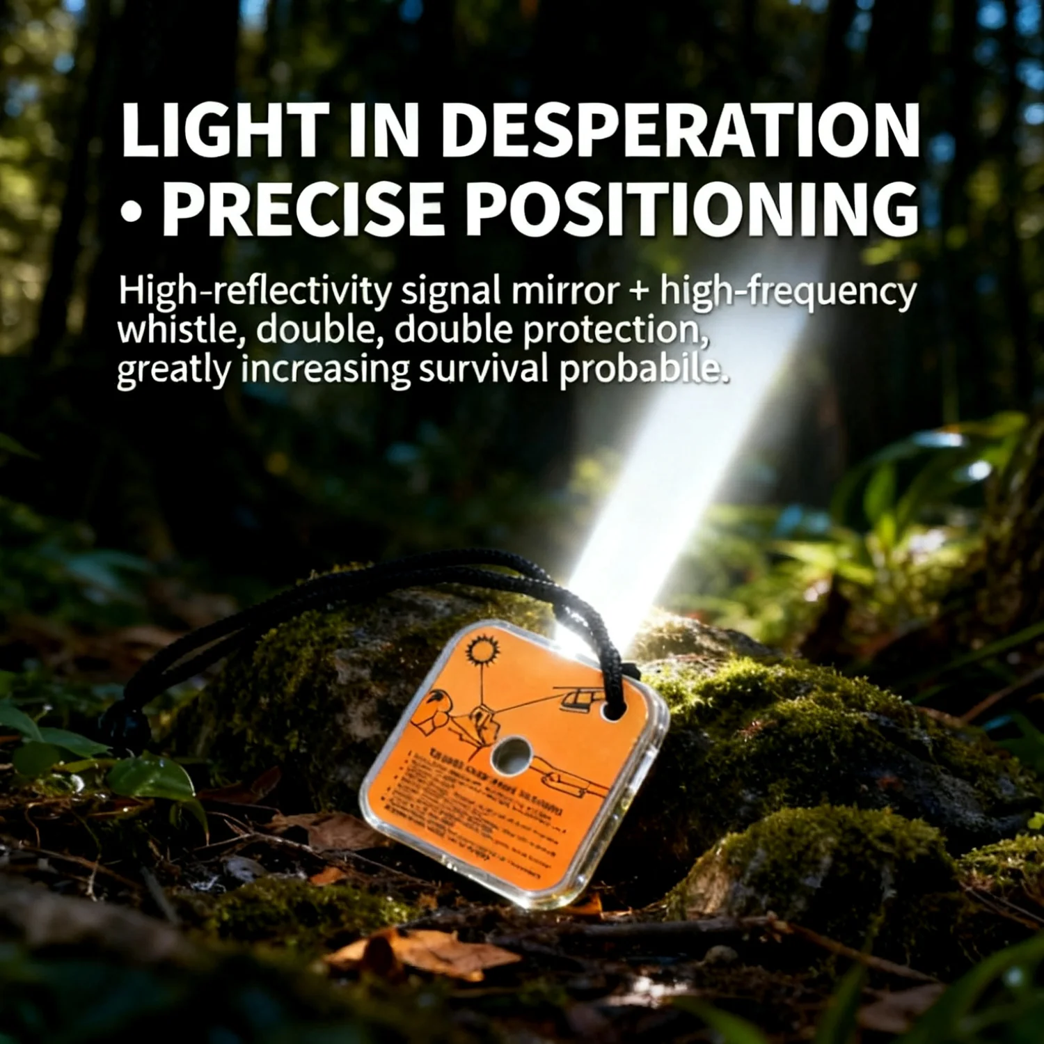 1PC Outdoor Survival Reflective Signal Mirror for Hiking Camping Emergency Practical Daylight Reflective Tool First Aid Supplies - Image 2