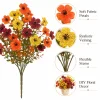 1PC Plastic Artificial Pansy Flowers Morning Glory Trumpet Flower Violet Wedding Christmas Decor Outdoor Garden Courtyard Bonsai