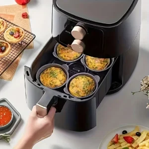 1PC/4PCS Silicone Egg Poacher Cups Non-Stick Egg Cooker Mold for Air Fryer Egg Boiling Tool