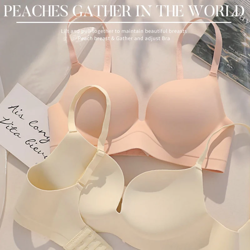 1PCS Seamless Women's Wireless Seamless Bra Smooth T-Shirt Bra Soft Padded Comfort Bralette Adjustable Strap Everyday Underwear - Image 3