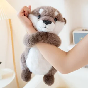 1Pc 25/35cm Lovely Otter Plush Toys Arm with Magnetic Force Stuffed Soft Animal Doll Cute Otter for Birthday Gift Decor