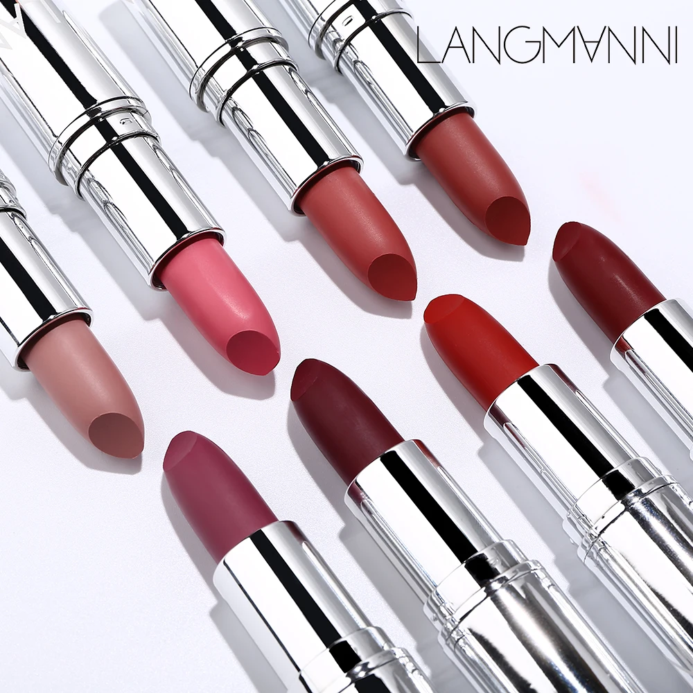 1Pc Matte Lipstick Waterproof Velvet Lips Stick 8 Colors Sexy Non-stick Cup Lasting Make-up Moisturizing Solid Lipstick maquiage - Image 5