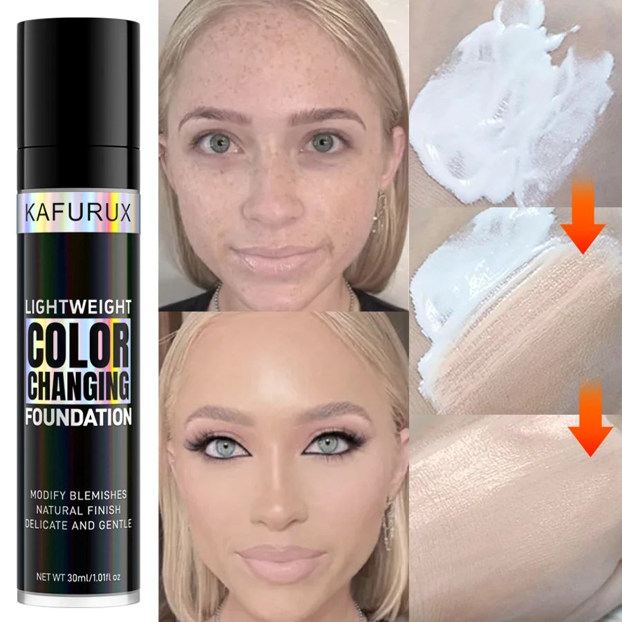 1pc Magic Color Changing Foundation Makeup Base Nude Face Full Cover Matte Concealer Long Lasting Korean Makeup for Women Cosmti - Image 6