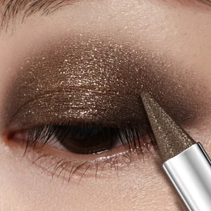 1pc Waterproof Brown Eyeshadow Sticks Long Lasting High Pigmented Shimmer Glitter Natural Eye Shadow Pencil Crayon Makeup Gifts
