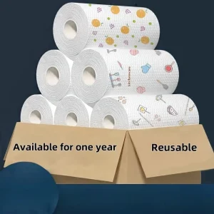 1roll Absorbent, Thick-Cotton Kitchen Paper Towels-Kitchen Paper Towels | Playful|Washable Paper Towels Paper Towels for Kitchen