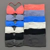 2 Pieces Yoga Gym Set Women Seamless Strappy Yoga Bra High Waist Workout Scrunch Shorts Sports Set Fitness Clothes Sportswear