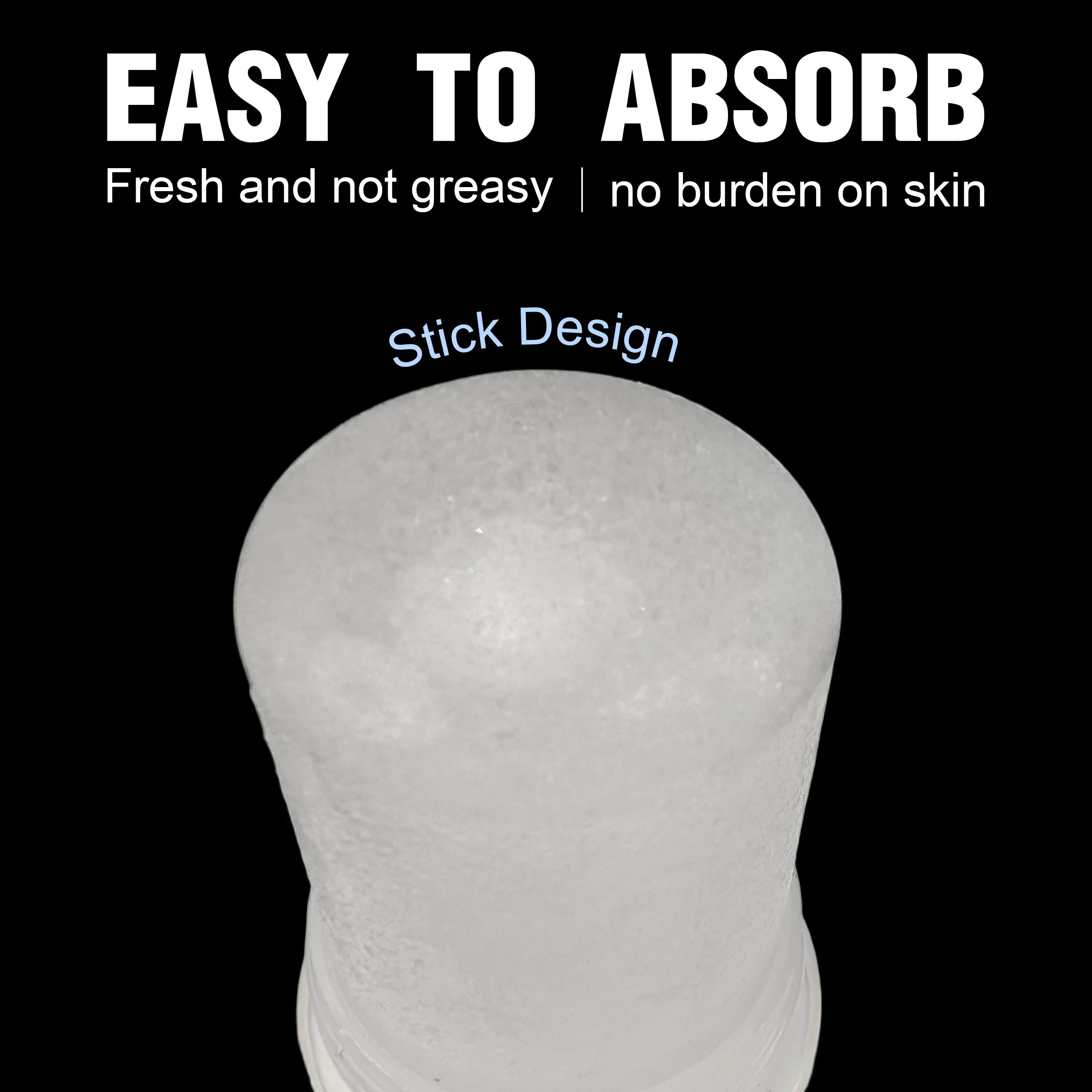 2.12oz Natural Alum Stick Deodorant for Men And Women, Unscented Underarm Odor Remover, Crystal Antiperspirant Bar Perfume - Image 4