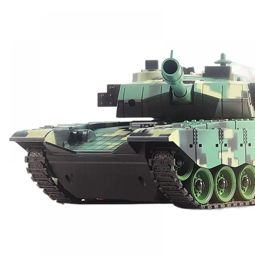 2.4GHz Tank Model Toy for Boys Rremote Control Tank Children Military Battle Tank Simulation Model With Sound Light Toy Vehicles - Image 5