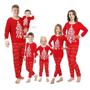 2024 Christmas Pajamas Baby Mother Kids Daughter Mommy Family Set Xmas Pjs Long Sleeve Sleepwear Matching Outfits Family Look