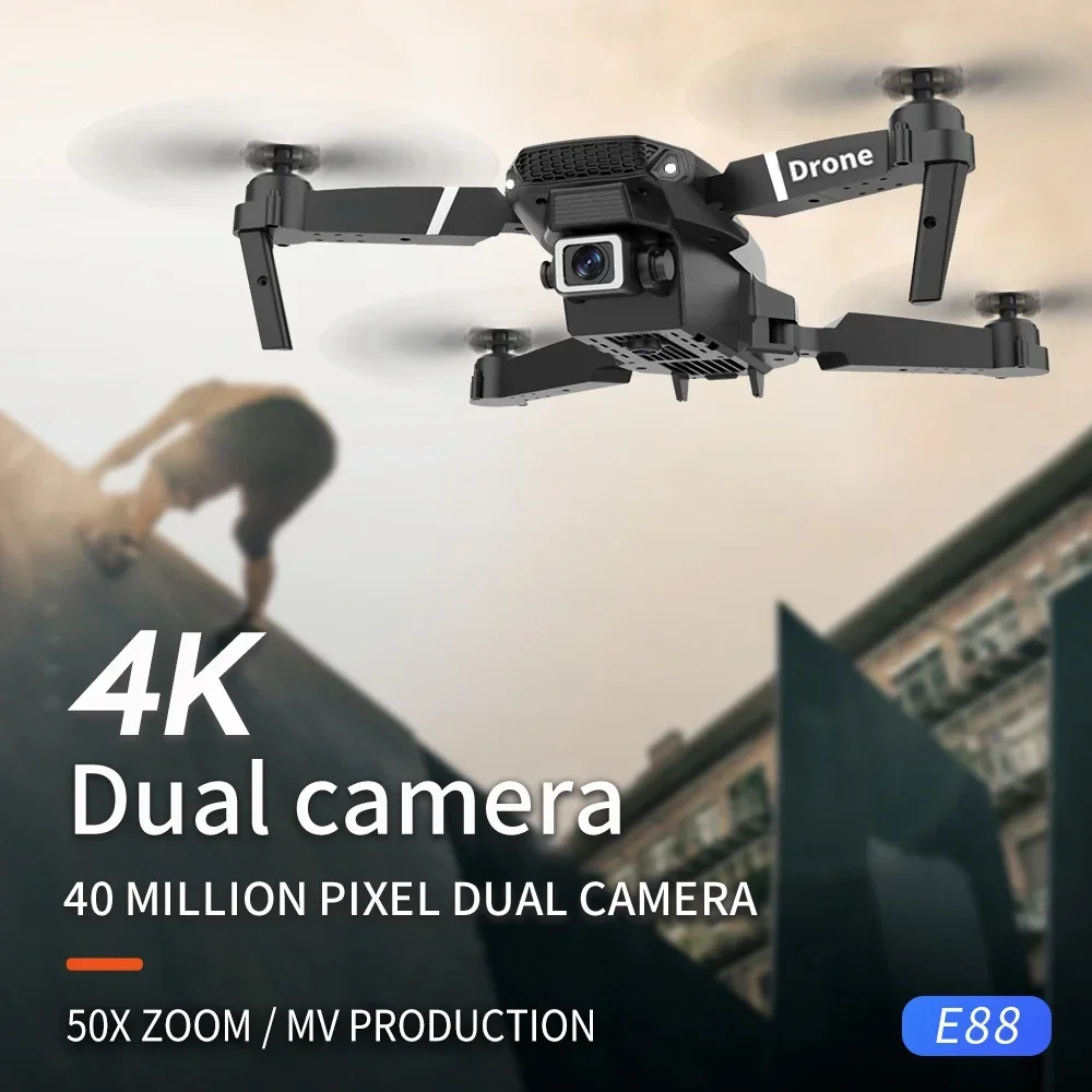 2025 E88 Pro WiFi FPV Drone with Single Dual 4K 1080P Camera Wide Angle HD Altitude Hold Foldable Quadcopter RC Helicopter Toy - Image 3