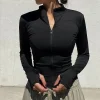 2025 Fall Pilates Quick-Dry Athletic Jacket for Women - Ideal for Gym Workouts & Outdoor Running