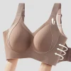 2025 Women's Seamless Underwear Thin Style Plus Size Removable Bra Anti-Sagging Wire-Free