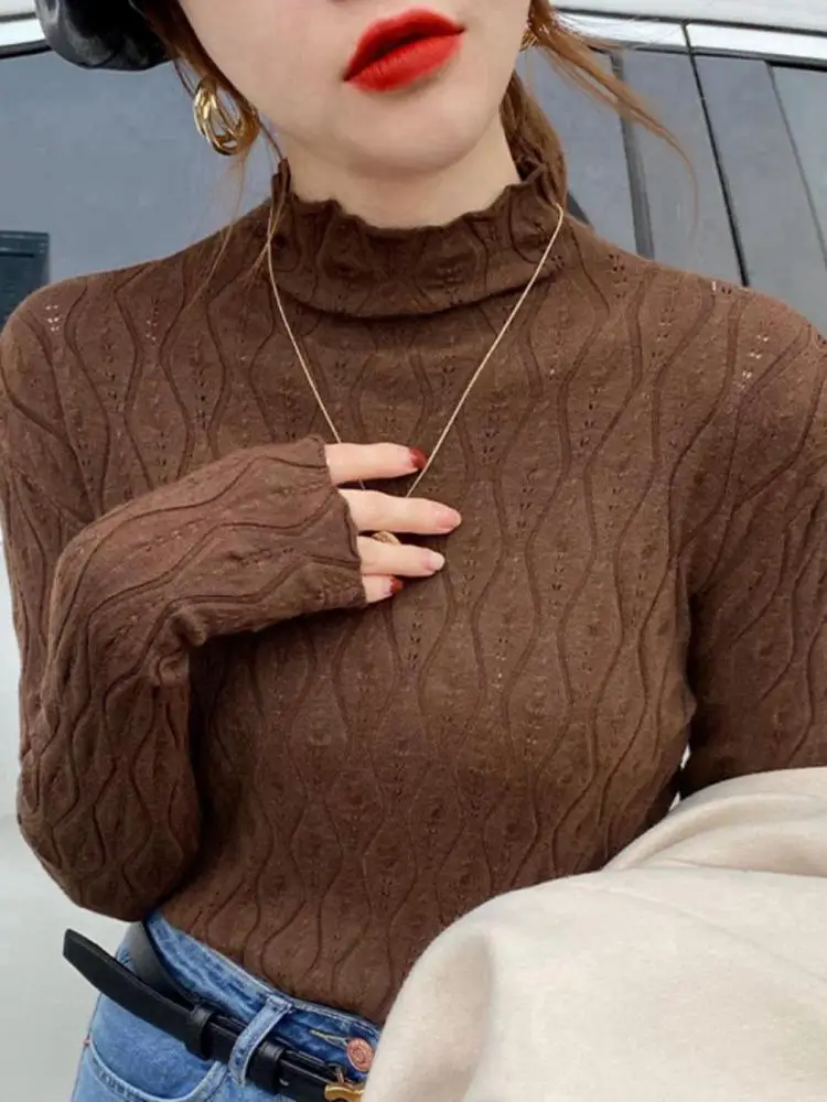 2026 Cashmere Turtleneck Women Sweaters Autumn Winter Warm Pullover Slim Tops Knitted Sweater Jumper Soft Pull Female - Image 2