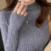 2026 Cashmere Turtleneck Women Sweaters Autumn Winter Warm Pullover Slim Tops Knitted Sweater Jumper Soft Pull Female