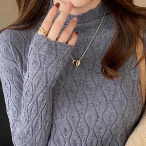 2026 Cashmere Turtleneck Women Sweaters Autumn Winter Warm Pullover Slim Tops Knitted Sweater Jumper Soft Pull Female