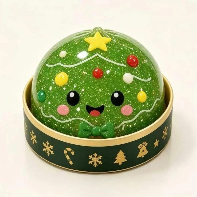 2026 Christmas Dumpling Squishy Snowman Elk Santa Claus Squeeze Ball with Box Stress Relief Merry Christmas New Year XMAS Gift - Image 3