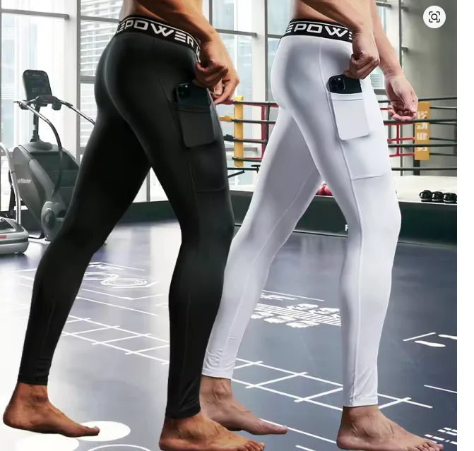 2026 Gym Mens Fitness Running Sport Pants Athletics Tight Leggings Joggings Skinny Yoga Compression Trousers Sweatpants Dry Fit - Image 2