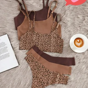 2026 Hot Sale High Quality Latest Design Us Size Stylish Solid Ice Silk Seamless Wireless Bras And Women Underwear Set
