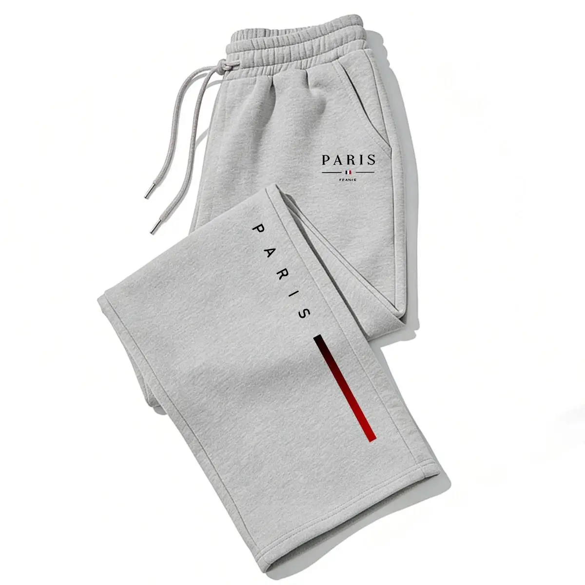 2026 Hot Sale PARIS Printed Wide-Leg Pants Men Women Autumn Winter Casual High Quality Outdoor Running Sports Sweatpants - Image 2