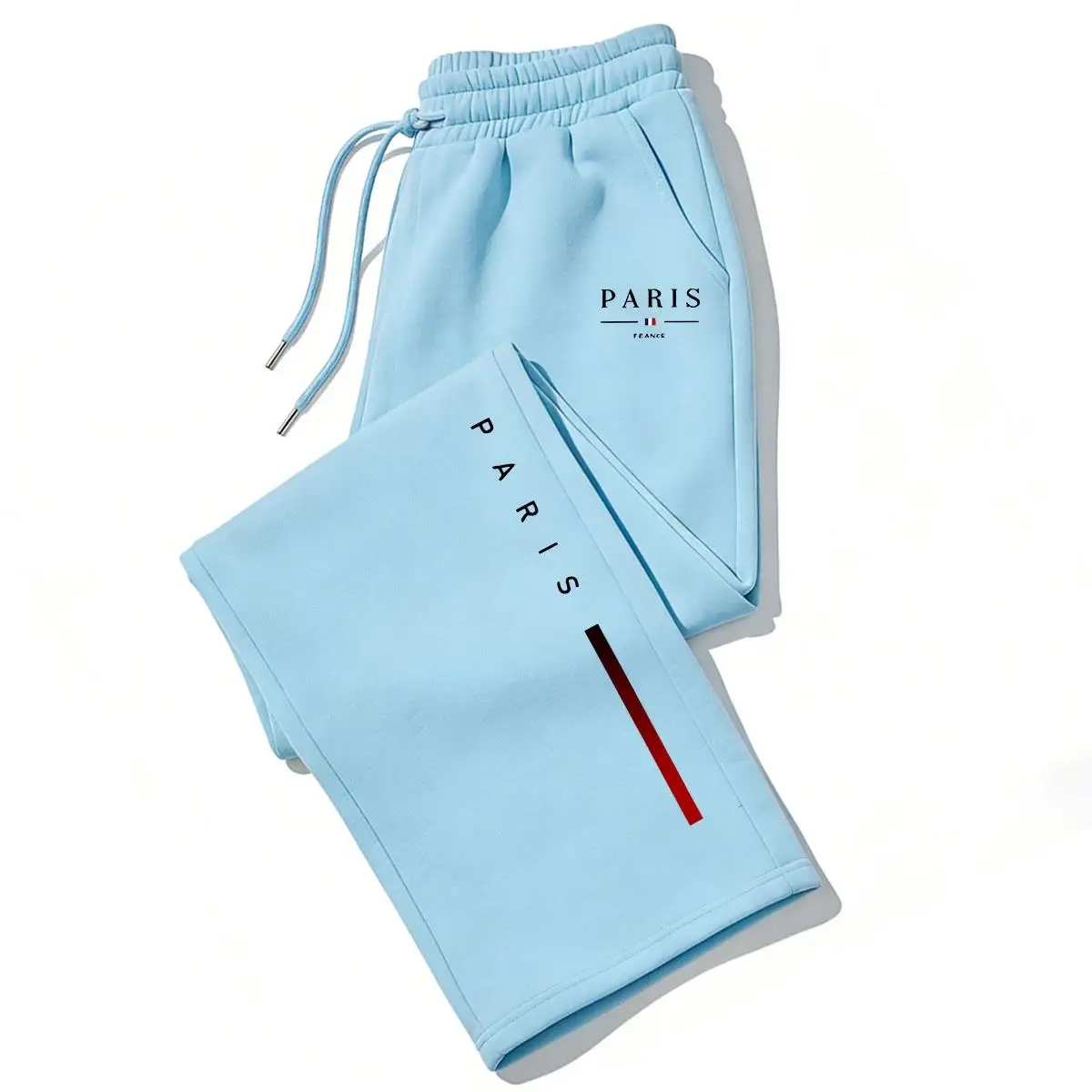 2026 Hot Sale PARIS Printed Wide-Leg Pants Men Women Autumn Winter Casual High Quality Outdoor Running Sports Sweatpants - Image 3
