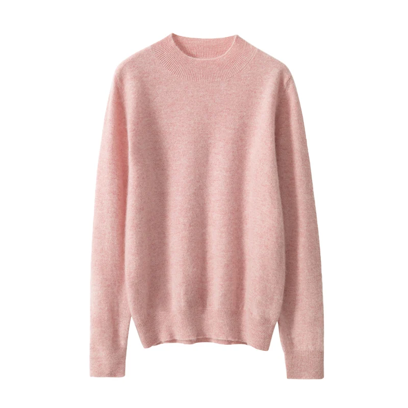2026 Long Sleeve Autumn Winter Knitted Sweater Women's Turtleneck Loose Fit Solid Color Base Layer Pullovers Thick Warm Jumpers - Image 6