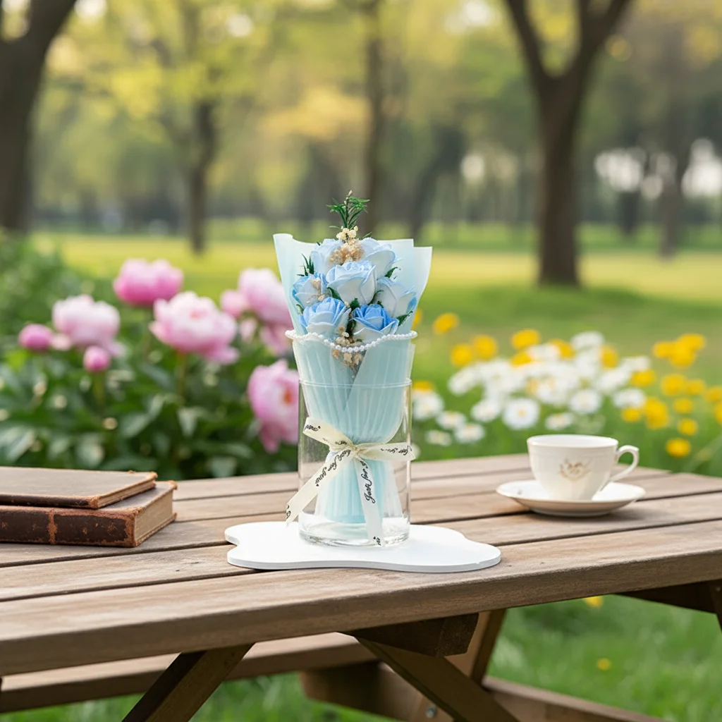 2026 Mother's Day Gift Mini Eternal Flower Bouquet Desktop Decorative Flower Ornament Simulated Soap Flower For Wife Mother - Image 2