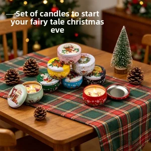 2026 New Christmas Aromatherapy Candles Christmas Party Decoration Gift Box Soy Wax