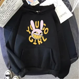 2026 YOU GO GIRL Digital Circus Jax Hoodie Fashion Women Harajuku Funny Cute Rabbit Hoodie Unisex Cartoon Vintage Pullover