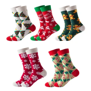 2027New Arrival Winter Women socks Cotton Long Christmas Socks Casual Men's Socks Santa Claus Christmas Gift Creative Socks