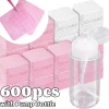 20/600pcs Lint-Free Nail Wipes Gel Cleansing Tissues Aluminum-Free Nail Polish Remover Pads for NaiArt Beauty Cleaning Care Tool