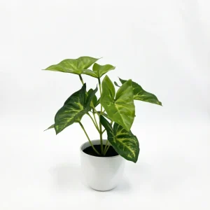 20cm/7.87inch Small Artificial Potted Plant, 1Pc Fake Desktop Plants, Leaf Plants, No Watering, For Home, Office Table Decor