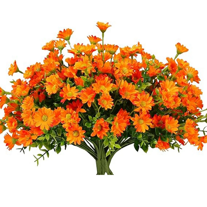 21 Heads Artificial Flower Autumn Silk Daisy Bouquet Decor Vase Home Wedding Decor Household Products Holiday Party DIY Gift Box