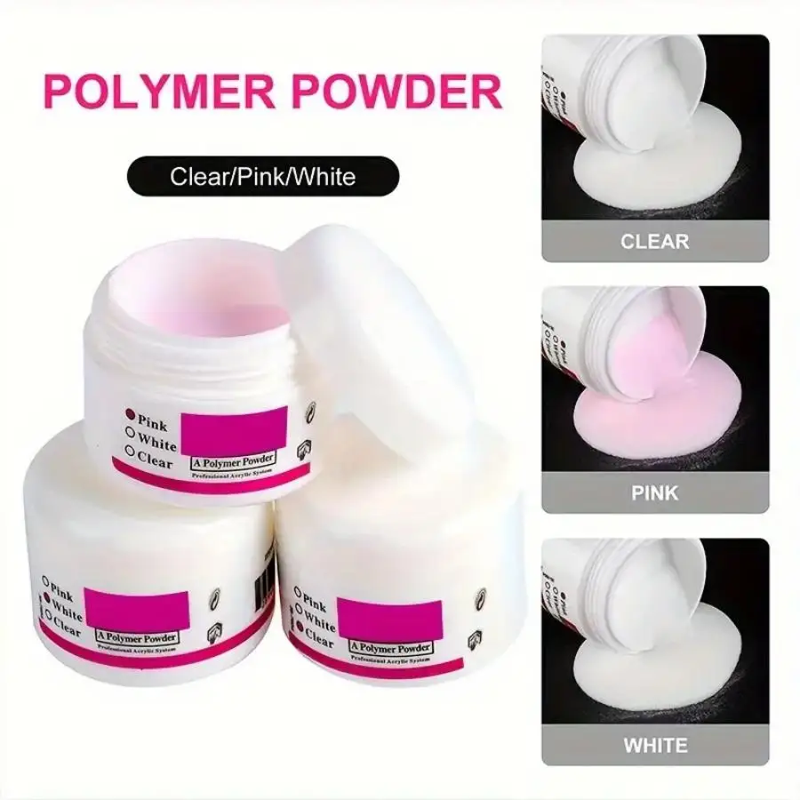 24 In 1 Acrylic Nail Kit For Beginners 12 Color Glitter Acrylic Powder White Clear Pink Acrylic Powder Nails Extension Professio - Image 3