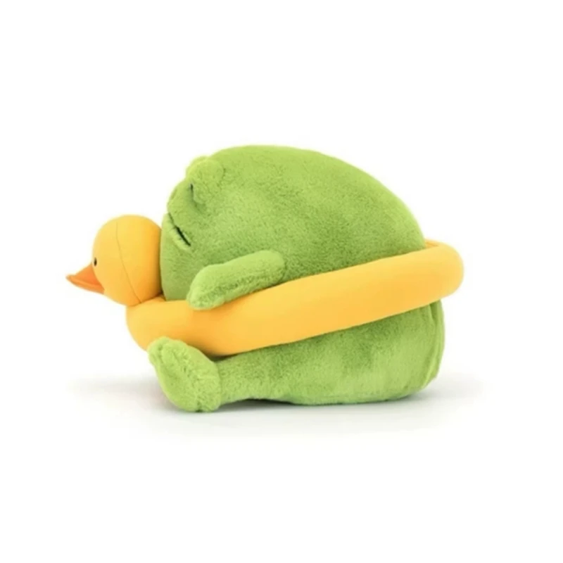 25cm Swimming Duck Circle Frog Creative Chubby Tree Frog Stuffed Fat Rain Frog Plush Doll Gifts For Friends - Image 6