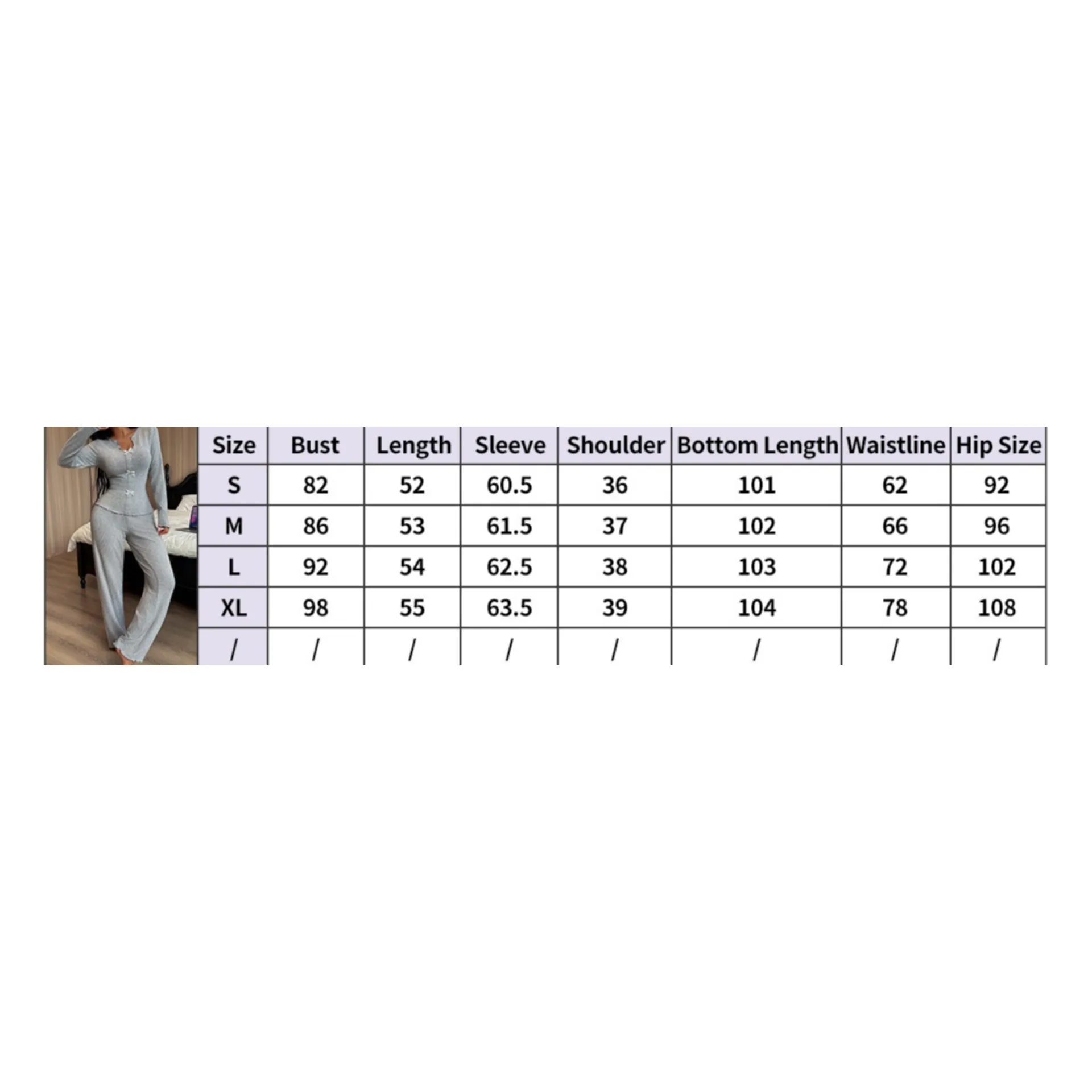 2pcs Fashion Winter V‑Neck Knit Pajama Set Bow Detail Long Sleeve Women Loungewear Casual Nightclothes - Image 6