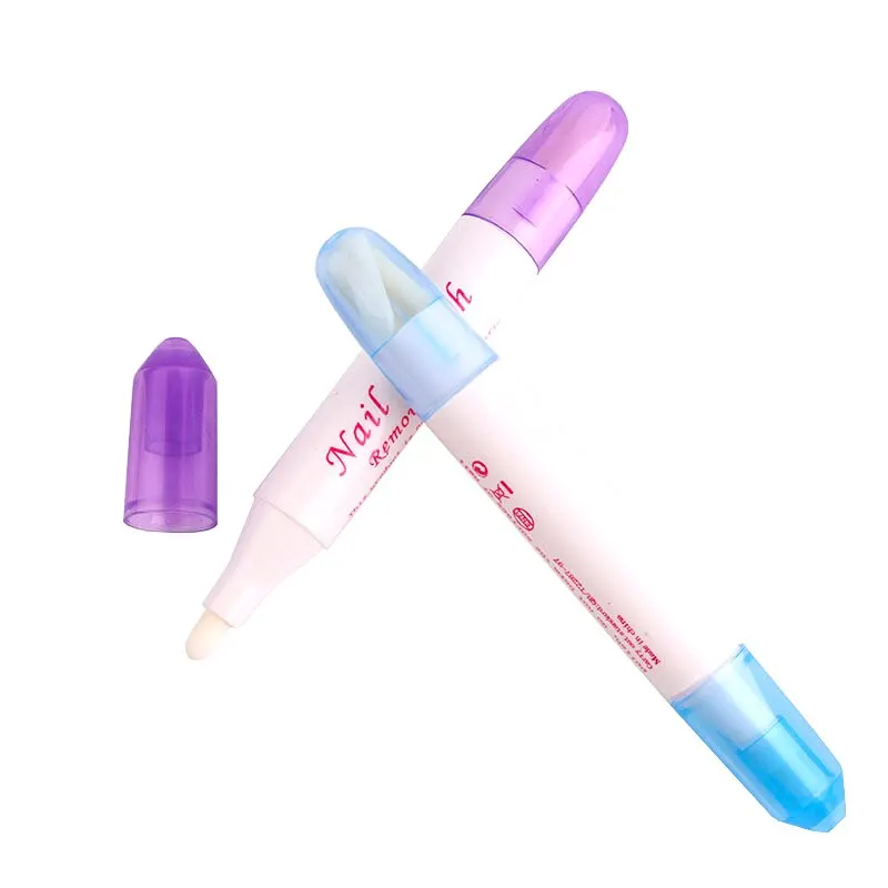 2pcs Nail Polish Remover Pens UV Gel Nail Polish Remover Cleaner Pen Manicure Tool With 3 Pen Heads By Random Corrector Pencil - Image 5