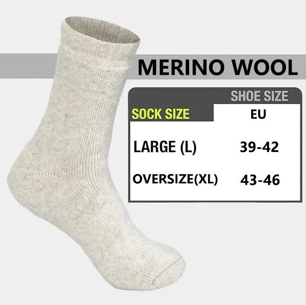 3 Pairs Men Women Wool Socks Couples Solid Winter Snow Chrismas Gift Thermal Cashmere Marino Thickened Fleece Terry Loop socks - Image 2