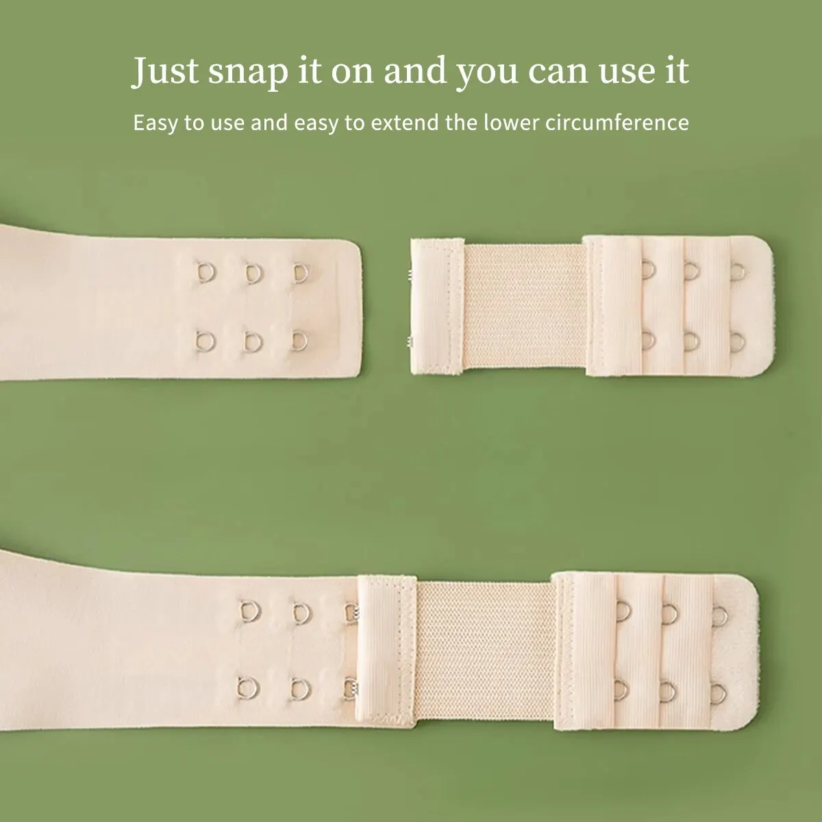 3 Pieces, 3 Rows with 2 Hook Extension Straps, Elastic, Soft and Comfortable Bra Straps, Women's Underwear Accessories - Image 6