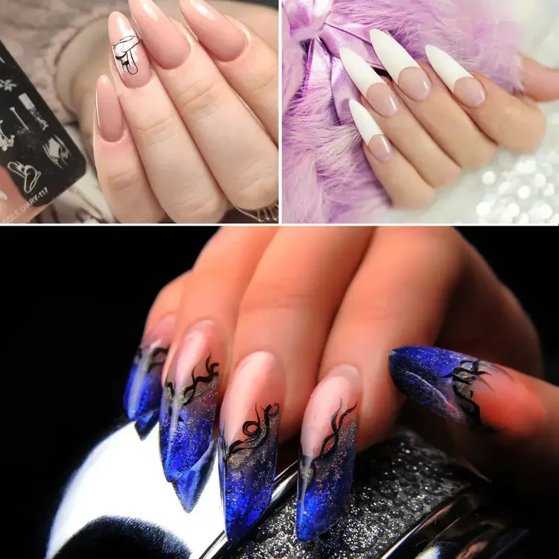 3 in 1 Acrylic Nail Kit for Beginners 12 Color Glitter Acrylic Powder White Clear Pink Acrylic Powder Nails Extension Professio - Image 6
