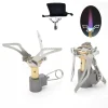 3000W Titanium Mini Camping Gas Burners One-Piece Pocket Stove Outdooor Hiking Folding Cooking Portable Furnace