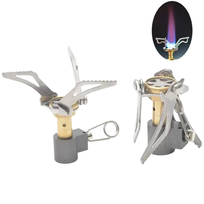 3000W Titanium Mini Camping Gas Burners One-Piece Pocket Stove Outdooor Hiking Folding Cooking Portable Furnace - Image 4