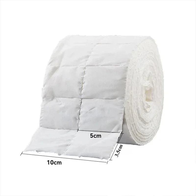 300Pcs Nail Wipe Cotton Pads Nail Manicure Polish Remover Cleaner Paper Soak Nail Art Cleaning Manicure Tool Small Roll - Image 6
