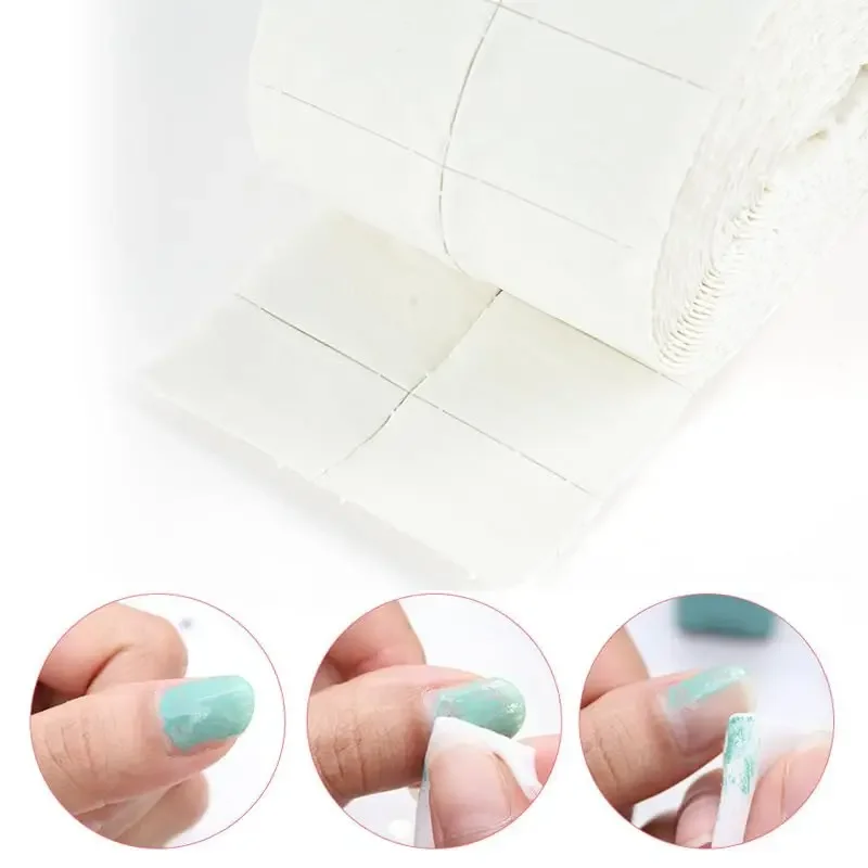 300Pcs Nail Wipe Cotton Pads Nail Manicure Polish Remover Cleaner Paper Soak Nail Art Cleaning Manicure Tool Small Roll - Image 5