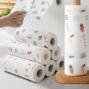 30/50/100/200pcs Thickened Non-woven Kitchen Paper Cleaner Wipes Absorbent Towel Disposable Rags Dish Paper Water Oil Absorbing