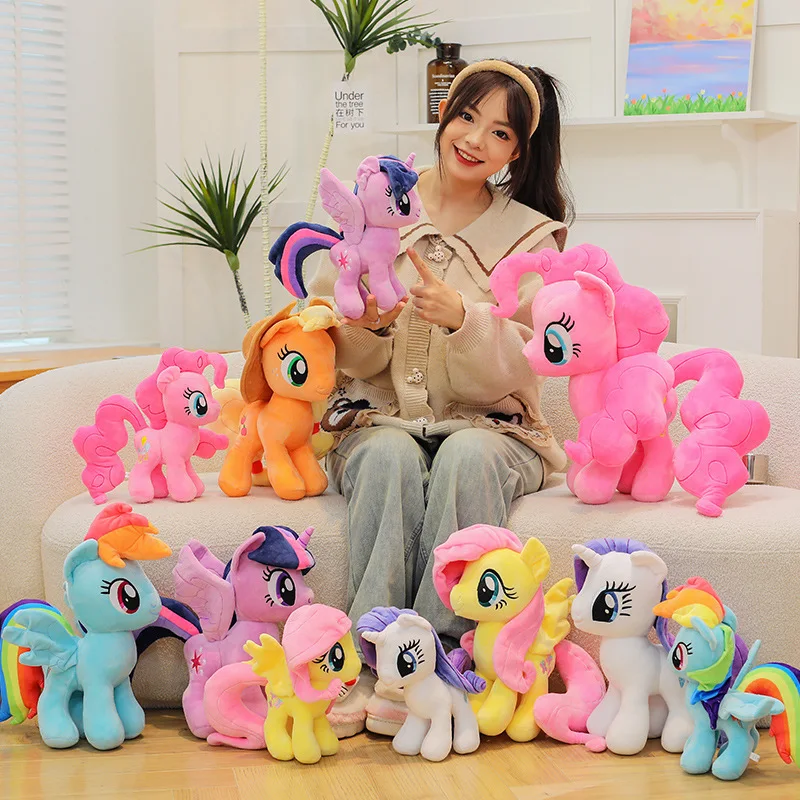 30cm Rainbow My Little Pony Plush Toy Pillow Anime Peripheral Gift Starlight-Glimmer Twilight-Sparkle Stuffed Doll Christmasgift - Image 4