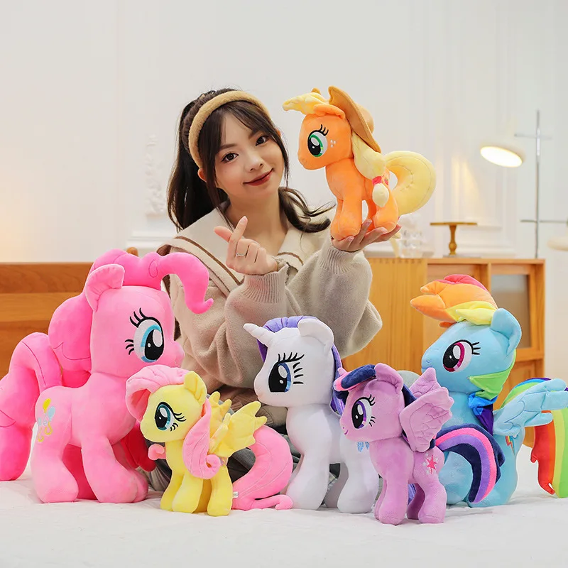 30cm Rainbow My Little Pony Plush Toy Pillow Anime Peripheral Gift Starlight-Glimmer Twilight-Sparkle Stuffed Doll Christmasgift - Image 3
