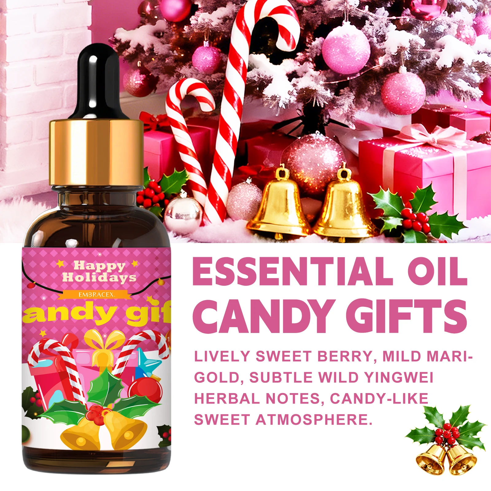 30ml Candy Gift Fragrance Oils For Diffuser Humidifier Long Lasting Christmas Decor Festive Fragrance Holiday Gift - Image 2