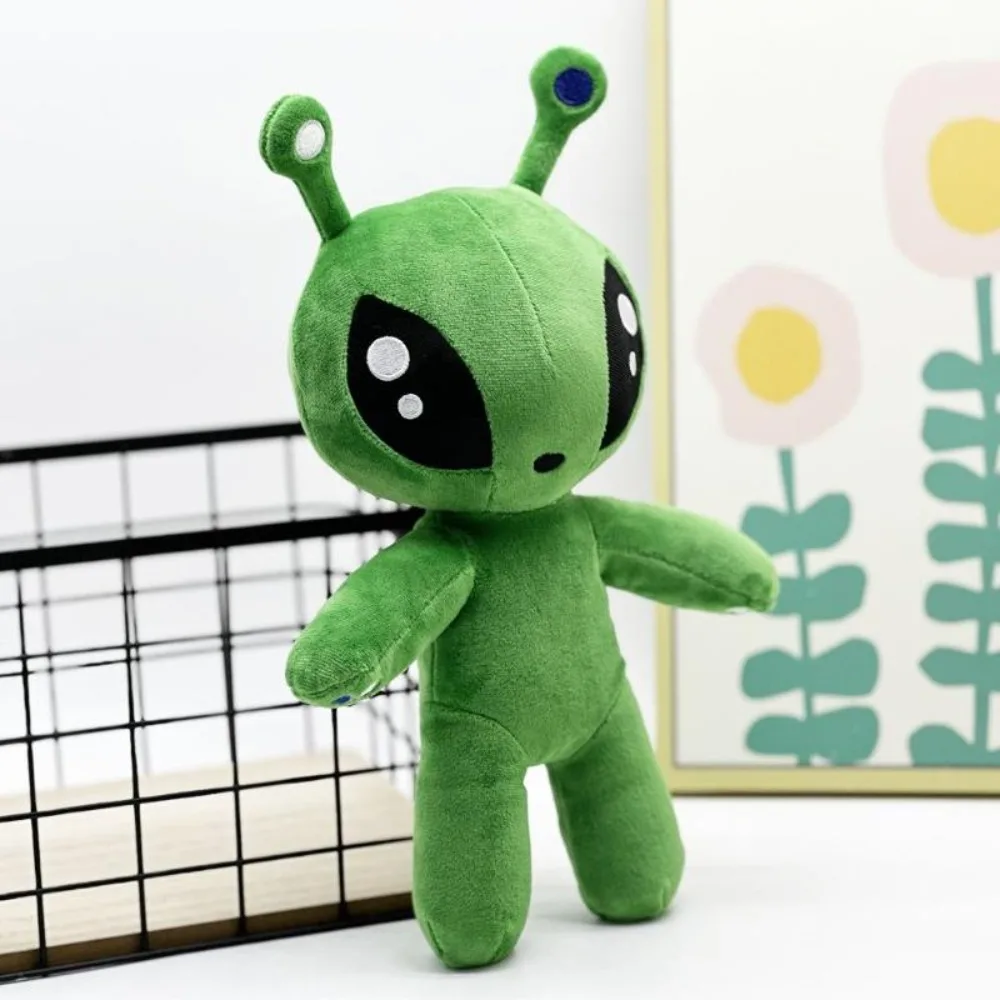 34cm Green Alien Plush Toy Soft Stuffed Animal Cartoon Alien Doll 15cm Keychain Bag Pendant Cuddly Toy Gift - Image 4