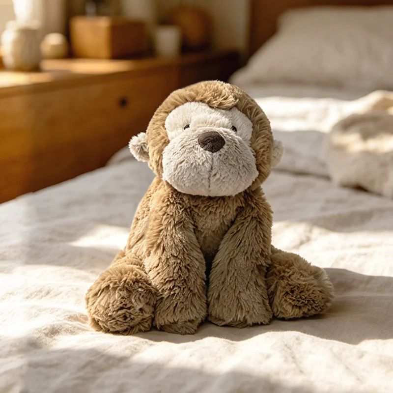 35/52CM Lying Elephant Monkey Plush Toys Soft Stuffed Cartoon Animal Doll Accompany Toy For Kids Appease Gifts